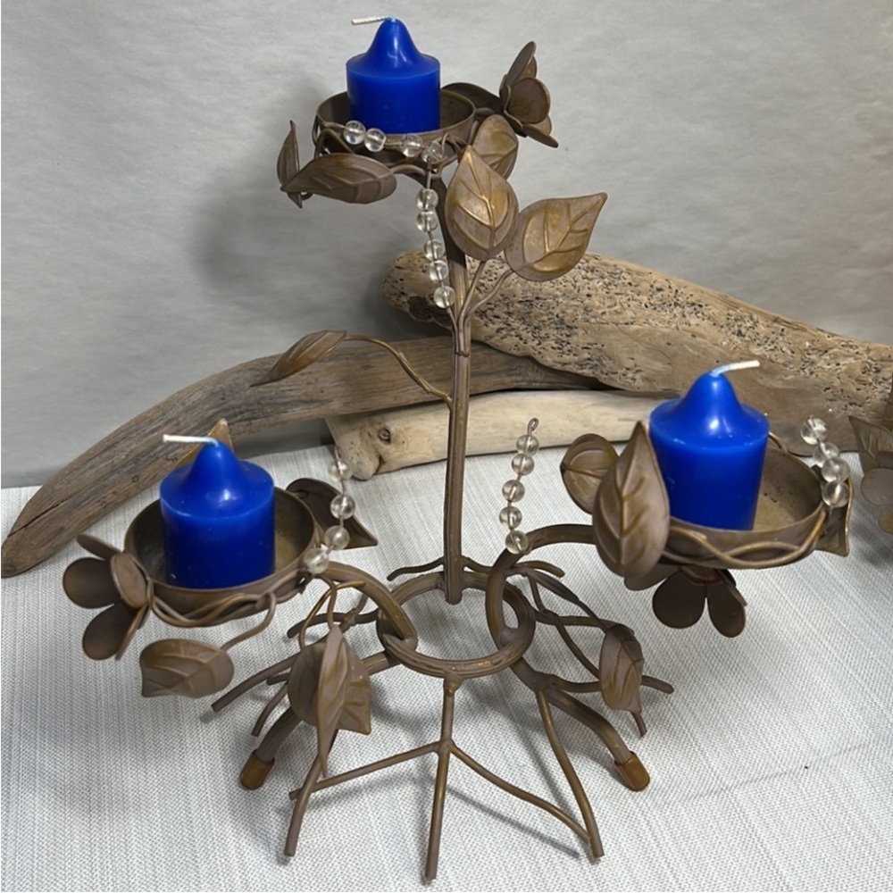 PartyLite Vintage Rustic Bird Nest tealight/votive  holder - Picture 10 of 11